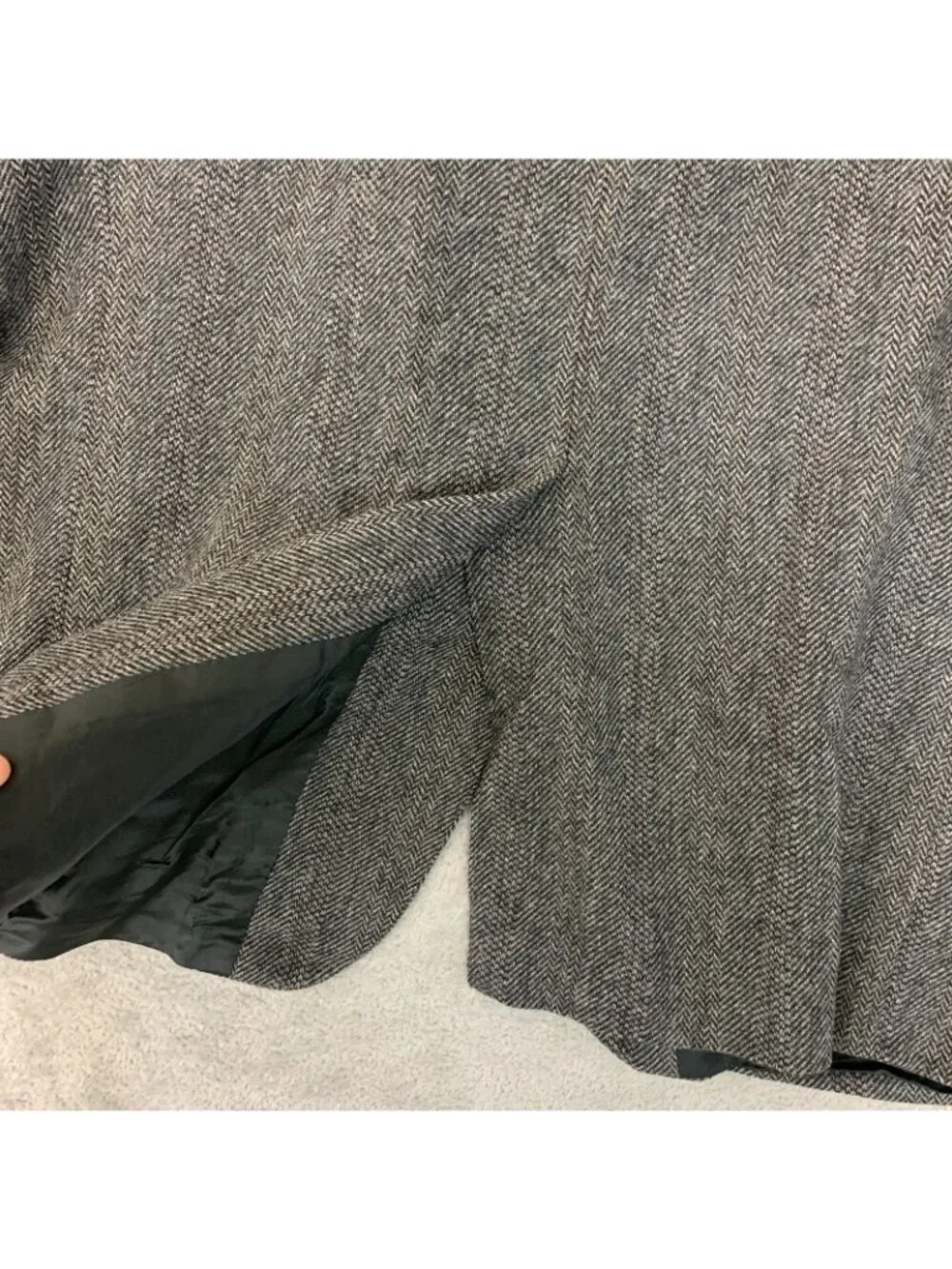 Vintage Chaps x Ralph Lauren Men's 44R Gray Blazer Wool Blend  C0894